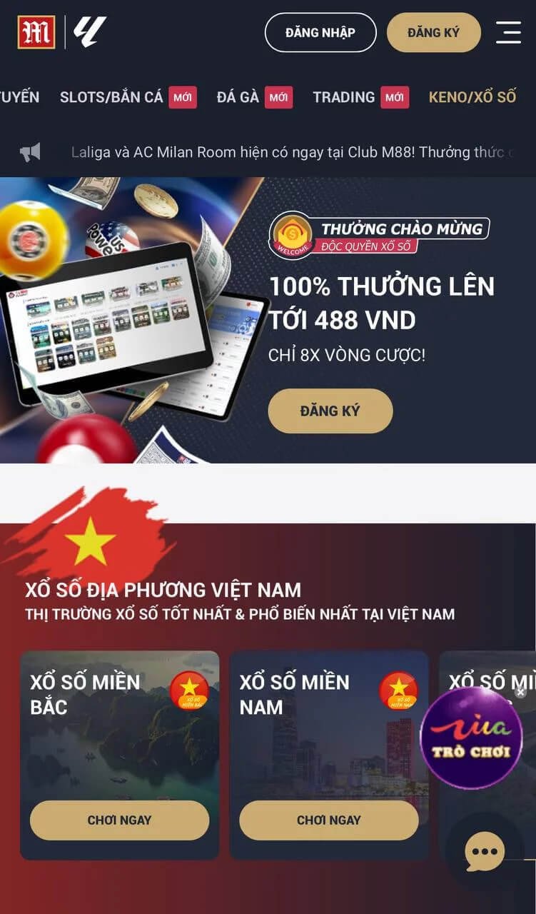 M88 - App đánh lô qua mạng hàng đầu Việt Nam